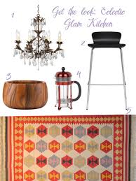 get the look eclectic glam kitchen
