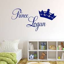 Personalised Prince Baby Boy Wall