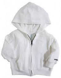 Oshkosh Bgosh Boy Girl White Terry Hooded Jacket Infant
