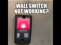 genie garage door wall switch fix you