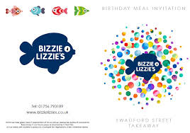 Birthday Meal Invite Bizzie Lizzies
