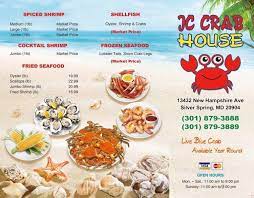 Menu of JC Crab House in Silver Spring, MD 20904