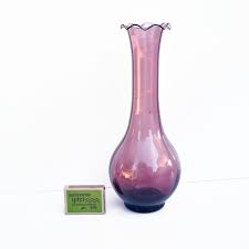 Vintage Glass Vase By Farbglashutte