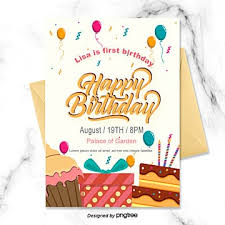 birthday invitation card png