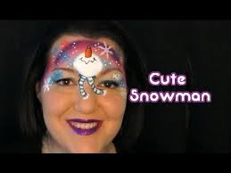 snowman face painting tutorial you