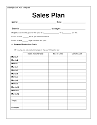 Best Photos Of Individual Sales Goal Template Sales Plan