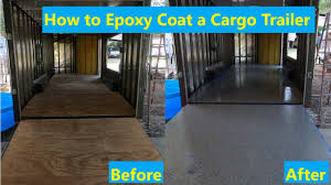 how to epoxy a cargo trailer floor the