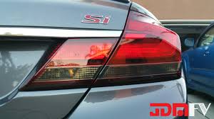 13 15 Honda Civic Sedan Si Preuct Smoked Tail Light Overlays Tint