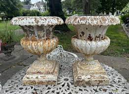 Antique Garden Urns For