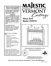 Vermont Casting Dvrt41 Indoor Fireplace
