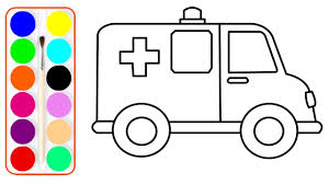 Such plenty of fun they could have and tell one other kids. How To Draw An Ambulance Coloring Page For Kids Art Colors For Children Learn Colors For Kids Youtube