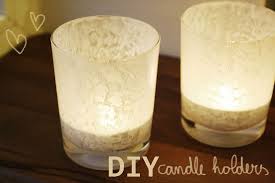 diy painted glass candle holders by