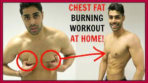 chest fat burning workout at home no