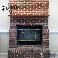 Brick Fireplace Update By Leslie