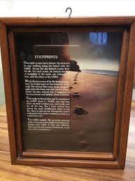 Footprints In The Sand Shadow Box