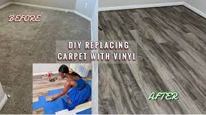 diy vinyl flooring how to replace