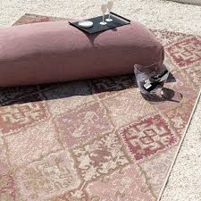 brigthon plum polypropylene outdoor rug