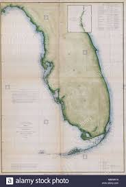 English A Rare Costal Chart Of Florida By The U S Coast