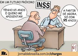 Jornal de Brasília - #Charge desta sexta-feira (5) aborda mudanças na idade  de aposentadoria pelo INSS. | Facebook