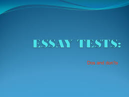 Dos and don ts  A Typical Essay Test    essay questions  Answer       Texas Furniture Source