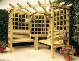 Clementine Corner 4 Seat Garden Arbour