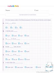 Sequences Worksheets For Grade 4