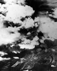 were there alternatives to the atomic bombings unusual photograph of the late cloud of hiroshima as seen from the air this