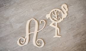 Wooden Hanging Wall Monograms Initial