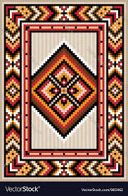 asian design in the frame for carpet