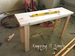 how to build a sofa table for only 30