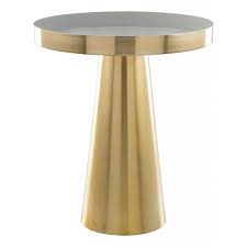 Nova White And Gold Side Table