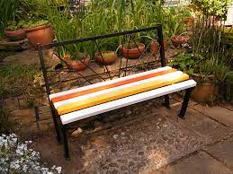 Art Deco Bench Created From Recycled