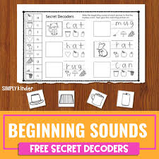 beginning sounds free secret decoders