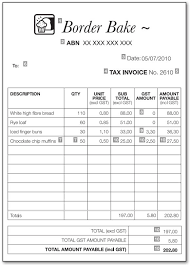 Tax Invoice Template Atotaxrates Info