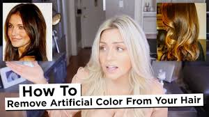 remove artificial color from your hair