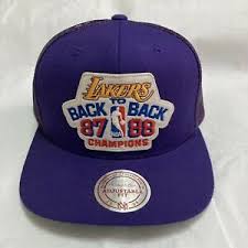View the latest in los angeles lakers, nba team news here. Los Angeles Lakers Hat 87 88 Back To Back Champions Classics Nba Snapback Cap Ebay