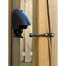 Put fence gate hinges and latch hardware onto the gate posts at roughly their final positions. Yardlock 3 25 In X 2 5 In Cast Metal Combination Gate Lock Mbx 2016 3es The Home Depot