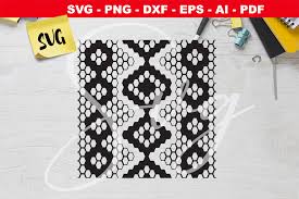snake skin stencil hexagon pattern