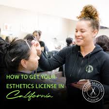 esthetics license in california