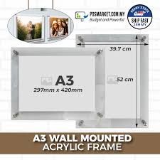 Acrylic Wall Frame A3 29 7 X 42 Cm