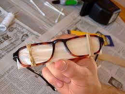 Repair Plastic Eyeglass Frame With