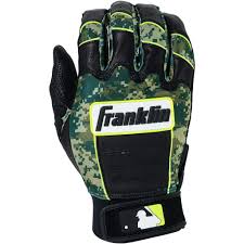 Franklin Cfx Pro Adult Digi Batting Gloves Black Green Camo