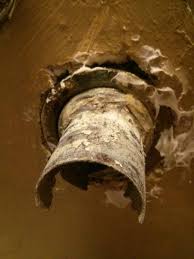 sink drain pipe broken rotted from