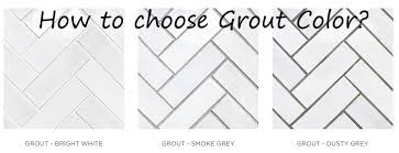 the grout choice can change the tile