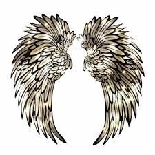 Angel Wings Metal Wall Decor With Led
