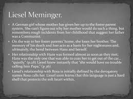 the book thief character analysis ppt the book thief character analysis 2 liesel meminger
