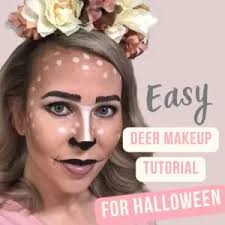 deer makeup for halloween diy antler