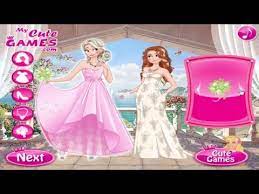 frozen games elsa and anna wedding day