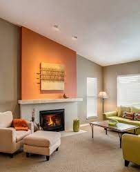 orange walls and carpet ideas