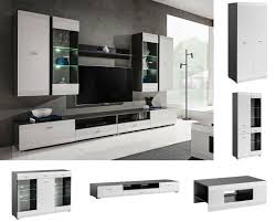 Center Wall Unit Media Tv Stand Led